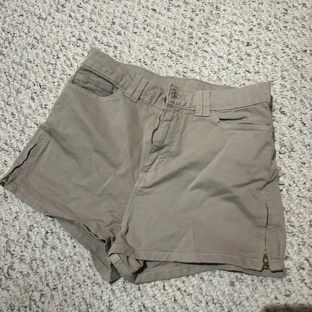 Vintage American Apparel Women's Tan Shorts